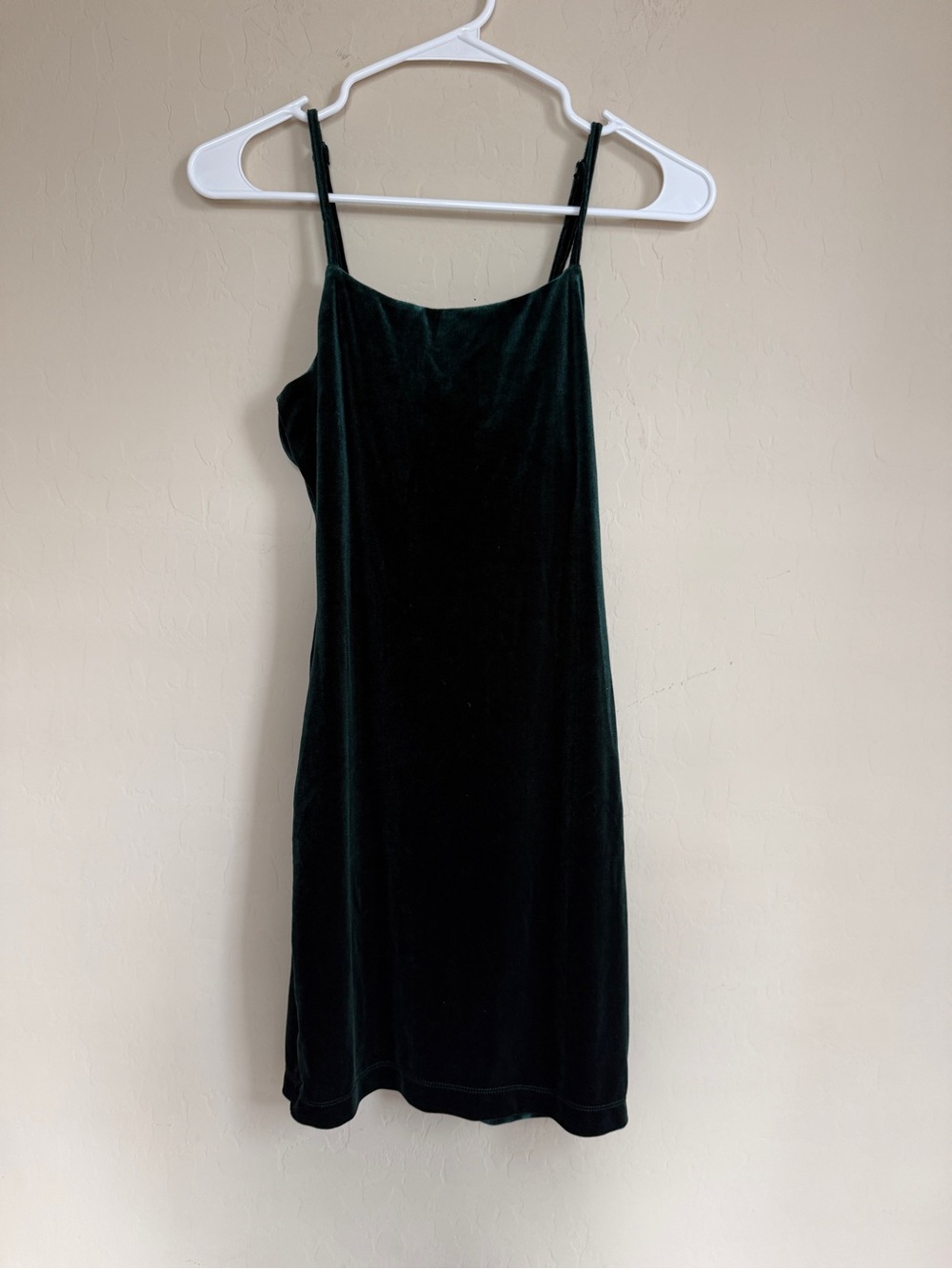 Gianni Bini Emerald Green Velvet Slip Dress Spaghetti Straps Small Hoco